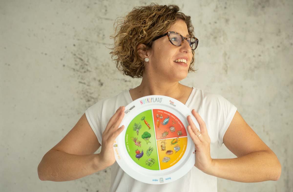 Leire ezquer con un esquema de nutrición